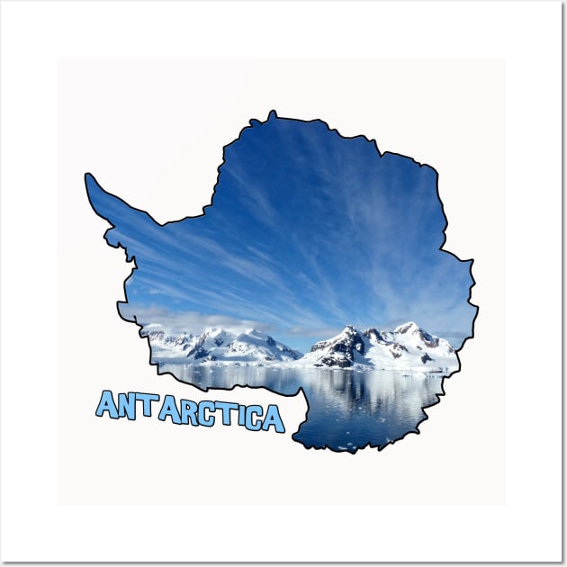 Antarctica Coastline Wall Art by gorff